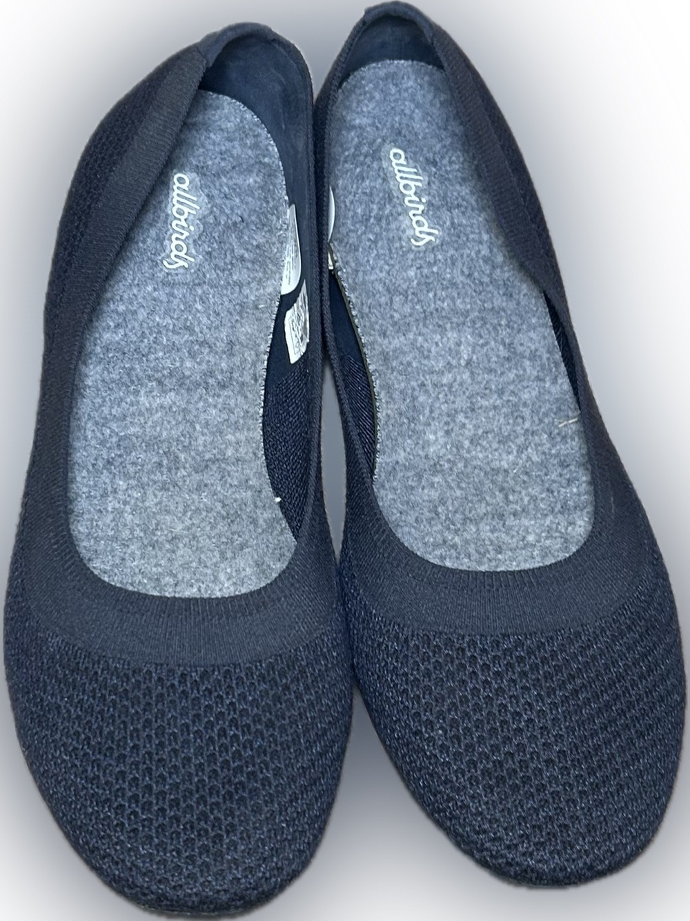 allbirds Tree Breezers Dark Gray Knit Ballet Flats Comfy Stretchy Women’s 11